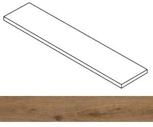 Ступень Wine Oak Brunello угловая правая 33x160