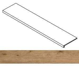 Ступень Wine Oak Cabernet фронтальная 33x160