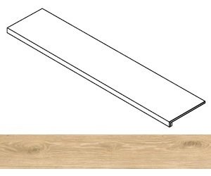 Ступень Wine Oak Champagne фронтальная 33x160
