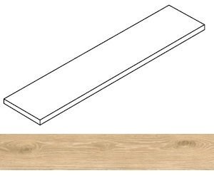 Ступень Wine Oak Champagne угловая левая 33x160