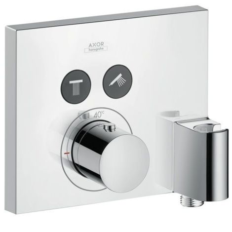 Axor ShowerSelect S смеситель для душа встраиваемый на 2 потребителя, термостатический, внешняя часть 36712000 фото 1
