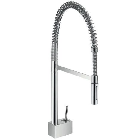 Axor Starck Semi-Pro смеситель для кухни с гибким изливом 10820000 фото 1