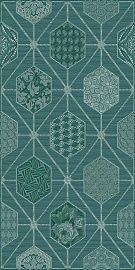 Декор Devore Indigo Geometria 31,5x63