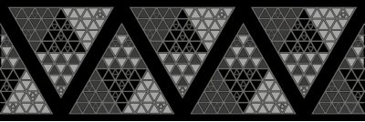 Декор Эфель черный 20x60