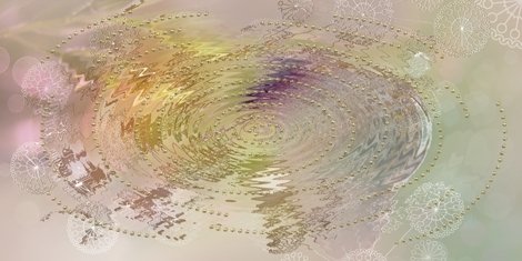 Декор Мечта песочный Бабочка Отражение 20x40