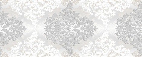 Декор Бристоль светло-серый 20x50