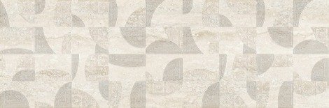 Декор Травертин кремовый 2 25x75