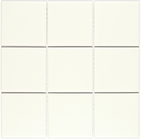 Мозаика Maxi white/Макси белый 9,7x9,7