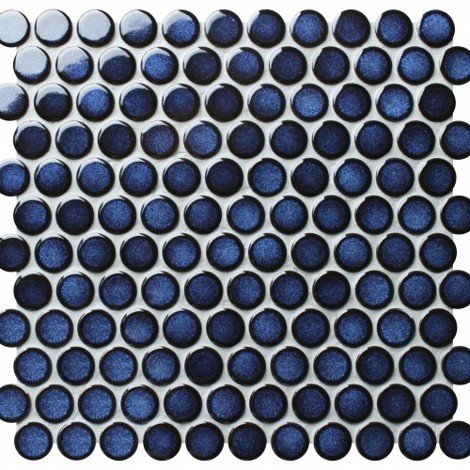 Мозаика Round midnight blue 2,8х2,8 фото 1
