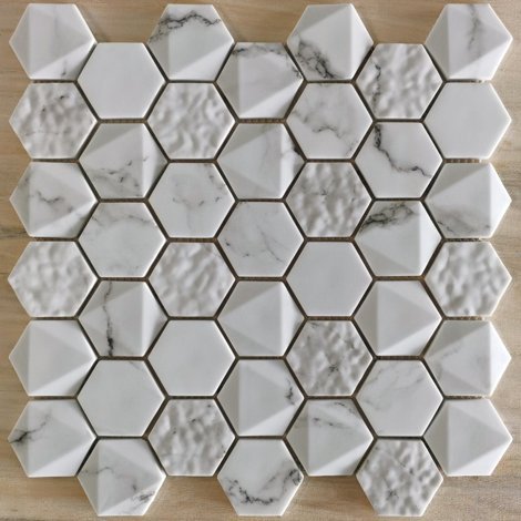 Мозаика Volume White 2,4x2,4 фото 1