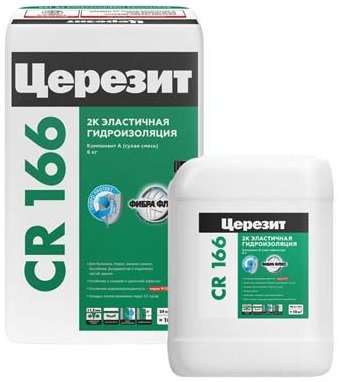 CR 166 Эластичная гидроизоляционная масса А (сухая смесь) 24 кг фото 1