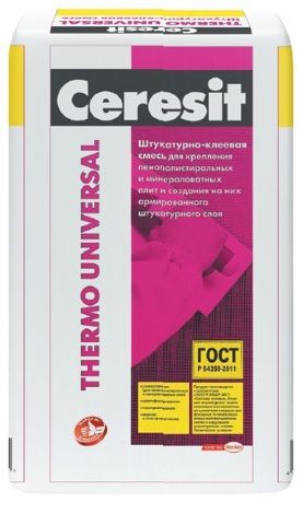 Thermo Universal Смесь для крепления пенополистирольных и минераловатных плит (25 кг)