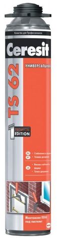 TS 62 Универсальная монтажная пена под пистолет (0,75 л)