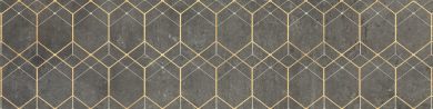 Керамогранит Softcement Graphite polished geo 29,7x119,7
