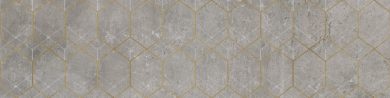 Керамогранит Softcement Silver geo 29,7x119,7