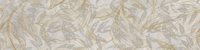 Керамогранит Softcement White polished flower 29,7x119,7