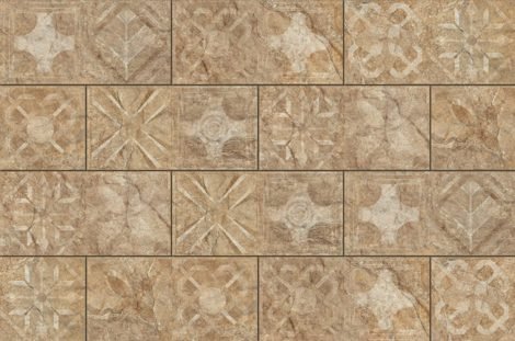 Фасадная плитка Torstone brown decor 14,8x30