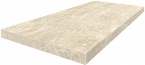 Ступень Да Винчи Беж угловая левая 33x60