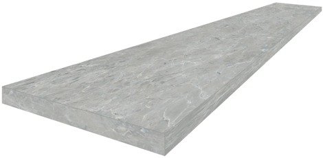 Ступень Канова Грэй угловая левая 33x60