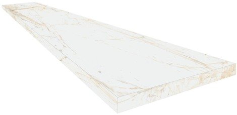 Ступень Канова Уайт угловая правая 33x60