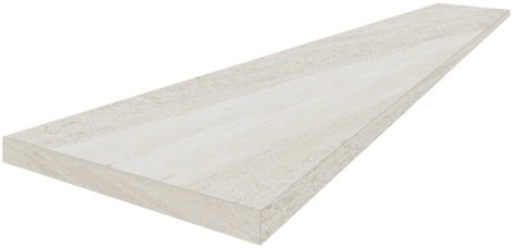 Ступень Контеа Уайт угловая левая 33x60