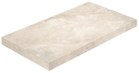 Ступень Ривьера Уайт угловая левая 33x60