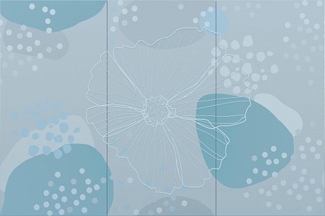 Панно Pastel Montage (из 3-х плиток) 60x90