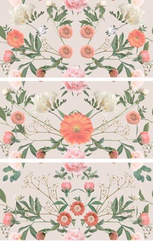 Панно Seventies Spring mix (из 3-х плиток) 60x90