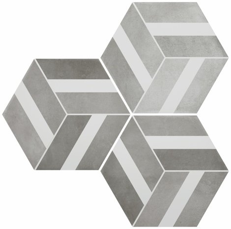 Керамогранит SIX Cementine Bari Grey 23x27