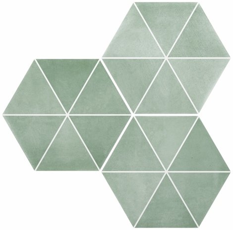 Керамогранит SIX Cementine Capri Aqua 23x27