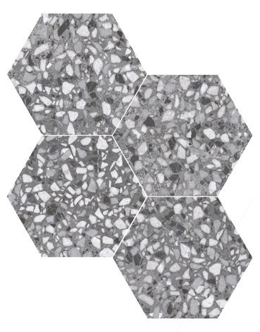 Керамогранит SIX Terazzo Grey 23x27