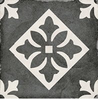 Декор Art Nouveau Padua Black 20x20 фото 1