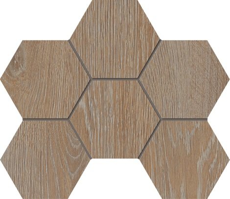 Мозаика Kraft Wood KW 01 Структурированный Hexagon