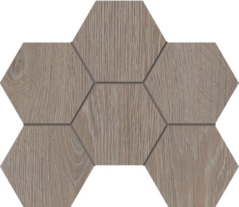 Мозаика Kraft Wood KW 02 Структурированный Hexagon
