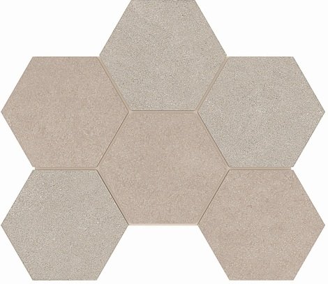 Мозаика LN01/TE01 Hexagon неполированный