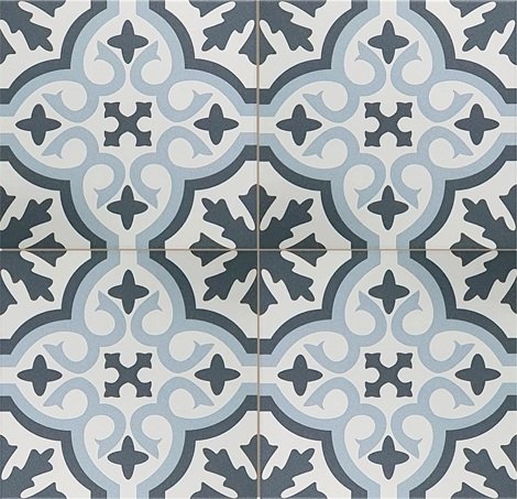 Керамогранит Venice Sky Blue Black Pre-cut Mat 45x45