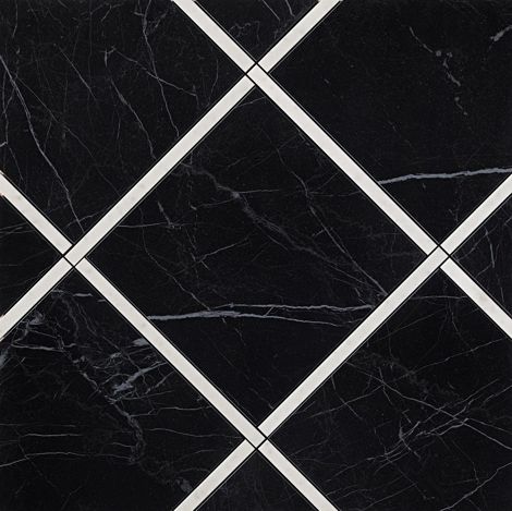 Декор Roma Diamond Incroci Nero Reale Carrara Inserto 60x60