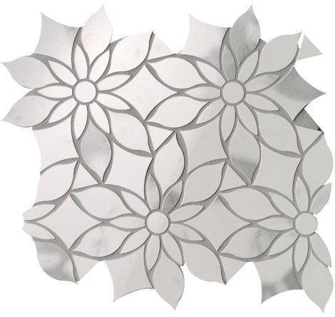 Мозаика Roma Gold Carrara Superiore Daisy Slash Mosaico