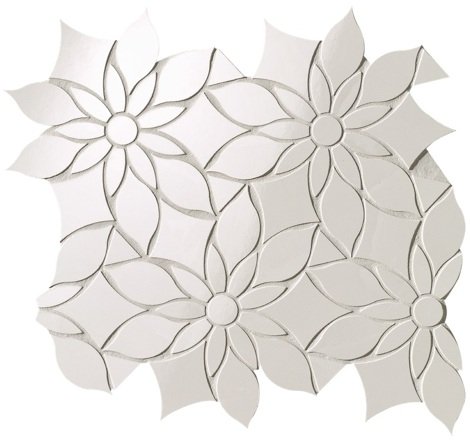 Мозаика Roma Gold Onice Neve Daisy Slash Mosaico