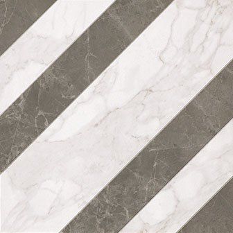Декор Roma Righe Calacatta Imperiale Matt Inserto 60x60