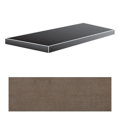 Ступень Industrial Moka Angolo Gradino Naturale Sx 33x120