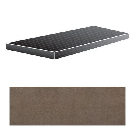 Ступень Industrial Moka Angolo Gradino Soft Sx 33x120