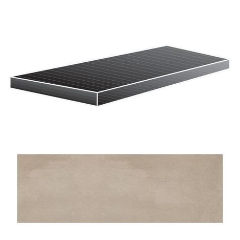 Ступень Industrial Taupe Angolo Gradino Soft Sx 33x120