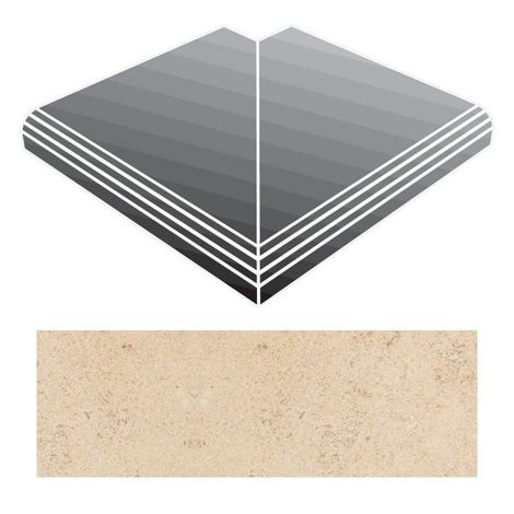Ступень Stonbeige 2.0 Angolo Esterno Gradino 33x40