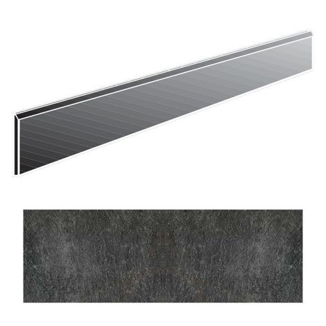 Плинтус Walks Black Battiscopa Soft 10x60
