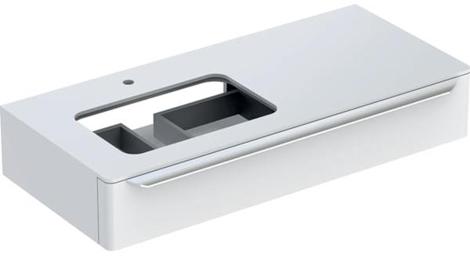 Geberit MyDay 115х54,5 Тумба под раковину 60 см, белый, раковина слева фото 1