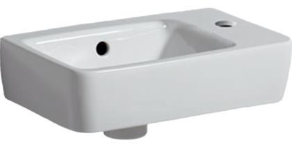 Geberit Renova Compact 40х25 Раковина подвесная/встраиваемая с отверстием под смеситель справа фото 1