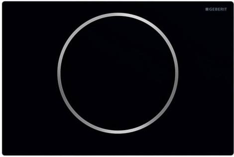 Geberit Sigma 10 Кнопка слива (черный, сталь)
