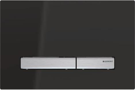 Geberit Sigma 50 Двойная Кнопка слива (черный, кнопки хром)