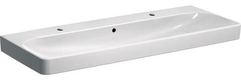 Geberit Smyle Square 120х48 Раковина подвесная/встраиваемая с двумя отверстиями под смеситель фото 1